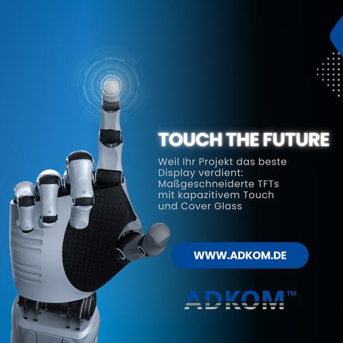 Entdecken Sie unsere TFT-Displays mit kapazitivem Touch und Cover Glass!